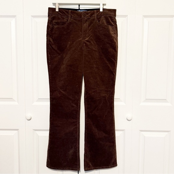 Democracy AbSolution Bootcut Brown Corduroy Pants 14 Stretch Comfort Waistband - Picture 2 of 8